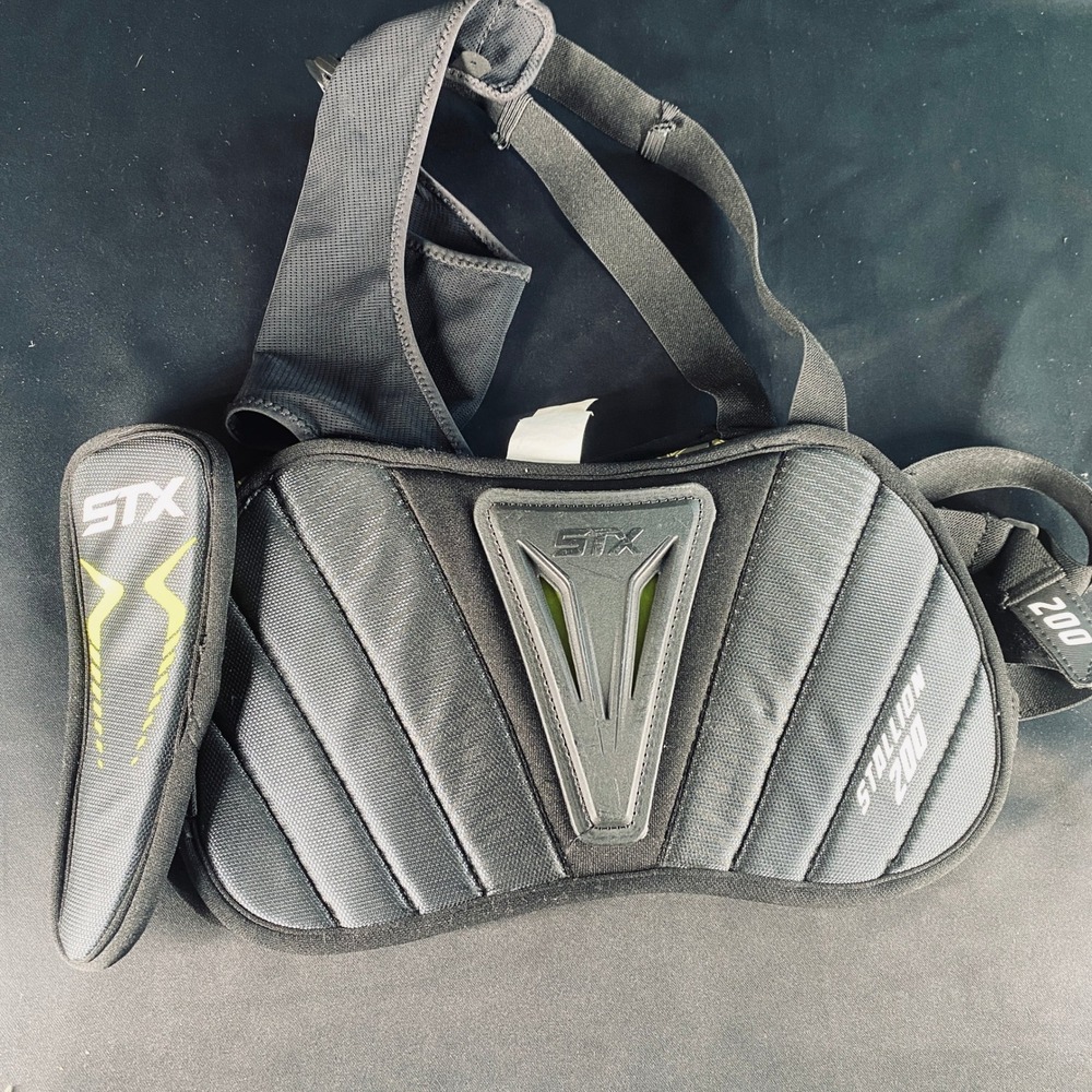 STX Stallion 200 Lacrosse Rib Pads Black Size Small Protective Gear